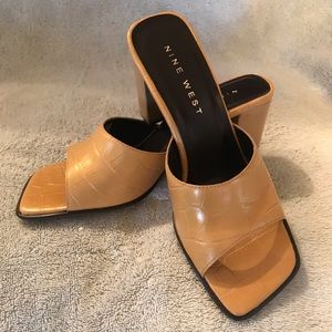 Cute gold leather sandals